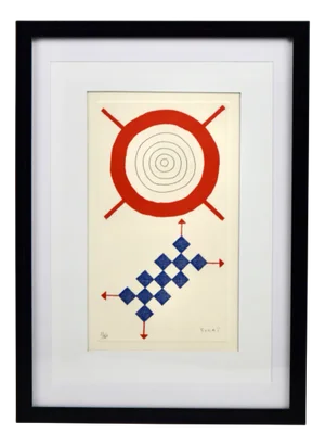 Kumi Sugaï, Le Soleil, 1996, Copperplate Etching, Framed