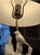 Metal Vintage Blanc De Chine Porcelain Figural Bird Table Lamp With Shade For Sale - Image 7 of 12