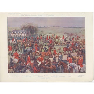 Cuthbert Bradley, Vanity Fair Quorn Fox Hunt at Kirby Gate, 1901, Print For Sale