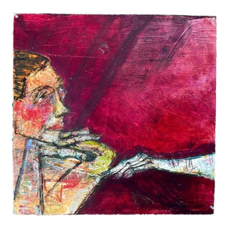 Original Painting Mixed Media Figurative Gesture on Papes #3 by Nancy Rosen For Sale