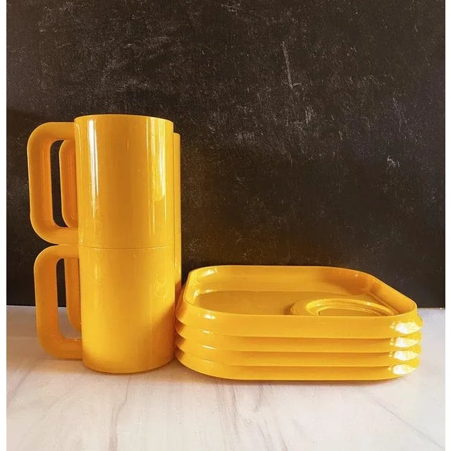 Vintage Snax Plates & Mugs by Ingrid of Chicago - 8 Pieces For Sale In Chicago - Image 6 of 6