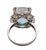 Aquamarine & Diamond Cocktail Ring Platinum For Sale - Image 4 of 7