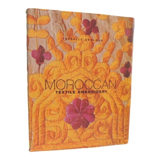 Moroccan Textile Embroidery Vintage Decorating Book For Sale