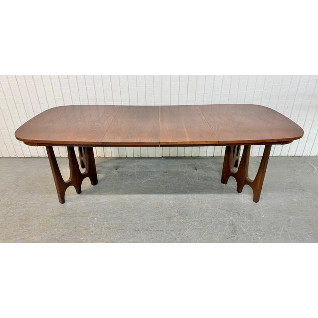 1960s Mid-Century Modern Broyhill Brasilia Walnut Dining Table For Sale - Image 5 of 8