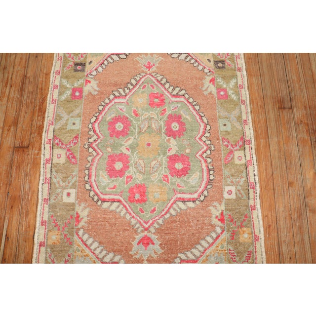Mid 20th Century Vintage Turkish Oushak Throw Rug - 2'8" x 4'9" For Sale - Image 5 of 7