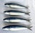 Blue Vintage Jay Willfred for Andrea by Sadek Ceramic Sardine Knife Rests - Set of 4 For Sale - Image 8 of 12