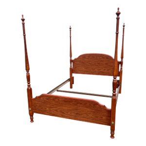 Queen SIze Broyhill Cherry Four Poster Bed Frame