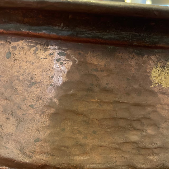 Antique Hand Wrought Copper Jardinier Planter Vessel for Indoor/Outdoor Use For Sale In Indianapolis - Image 6 of 10