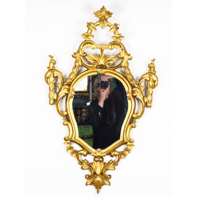 Antique Florentine Rococo Giltwood Mirrors, 1800s, Set of 2 For Sale - Image 5 of 18