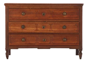 French Oak Commode, Hand-Carved, Louis XVI Style, Early 19th Century