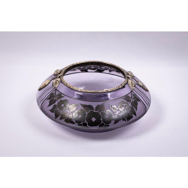 1930s Art Deco Vase by Verrerie d'Art Lorrain for E. Val & Cie., 1930s For Sale - Image 5 of 11
