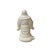White Happy Laughing Buddha Holding Fan Deity Porcelain Figure For Sale - Image 4 of 10