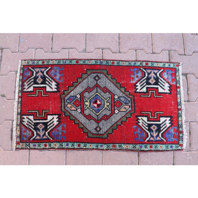 1960s Turkish Vintage Hand Knotted Rug For Sale - Image 4 of 13