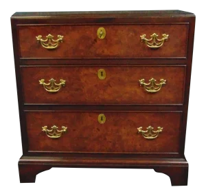 Kittinger Chippendale Mahogany & Burlwood Chest