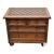 Wood Accent Chest Nightstand French Louis XIII Style Small 3 Drawer Parquet Top For Sale