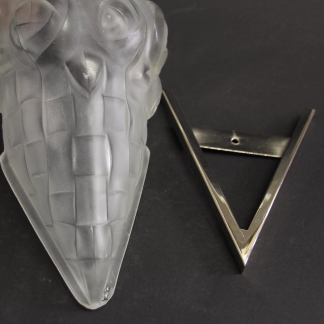 1930s French Art Deco Wall Light by David Gueron for Verrerie Dart Degué, 1930s For Sale - Image 5 of 9