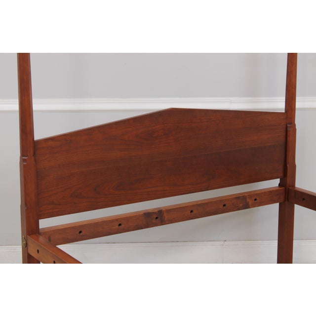 Eldred Wheeler Full Size Cherry Rope Style Poster Canopy Bed For Sale In Philadelphia - Image 6 of 14