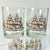 Glass 1960s Mid-Century Nautical Coastal Libbey Tall Mast Lowball Whiskey & Shot Glasses - Set of 9. For Sale - Image 7 of 8
