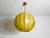 Plastic Mid-Century Round Cocoon Pendant Lamp, 1960s, Italy For Sale - Image 7 of 12