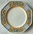 Set of 8 small Ricamo Trattoria octagonal party plates made by Fitz & Floyd featuring a raised scroll and lattice design...