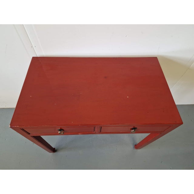 Chinese Oriental Style Desk, 1920 For Sale - Image 6 of 7