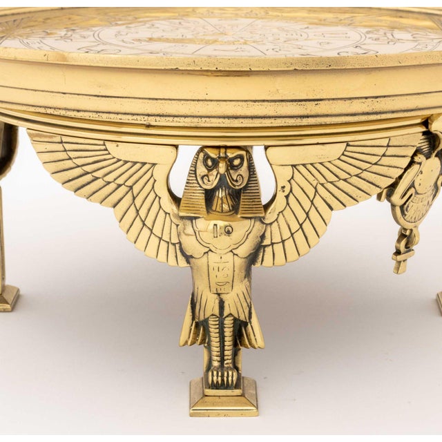 Brass Egyptian Revival Brass Tazza For Sale - Image 8 of 10