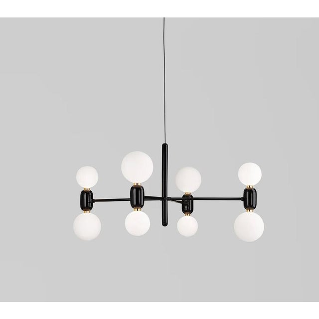 Aballs Chandelier 4 Golden Suspension Lamp by Jaime Hayon for Parachilna For Sale - Image 9 of 12