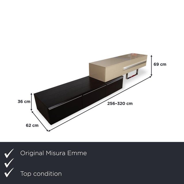 with this sideboard from Misura Emme, you get a modular piece of furniture with a playfully staggered arrangement. Two...