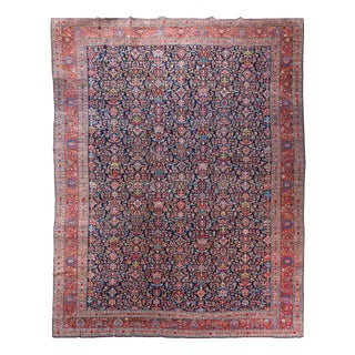 Antique Middle Eastern Mashad Rug, 1890s For Sale