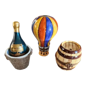 Limoges Porcelain Boxes Set of Three