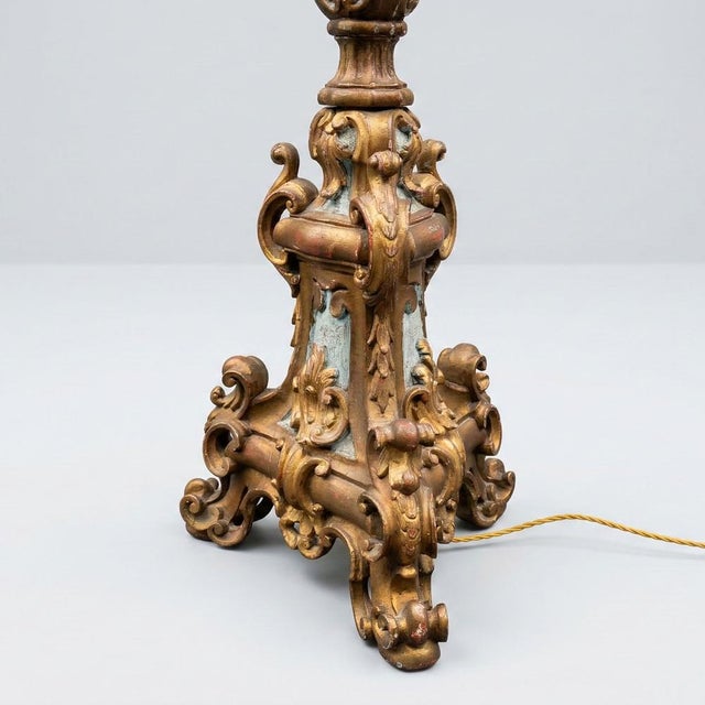 with its majestic presence, this large floor lamp is a statement piece that testifies to the splendor of 19th-century...
