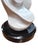 White Marble Tabletop Sculpture on Black Granite Base by Easton For Sale - Image 10 of 11