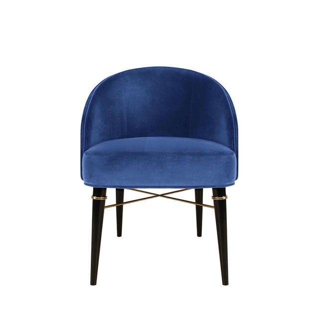 Blue Ingrid Dining Chair by Ottiu For Sale - Image 8 of 8