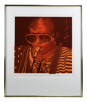 Nick Oudshoorn, Miles Davis Kind of Orange, Screen Print, 1996