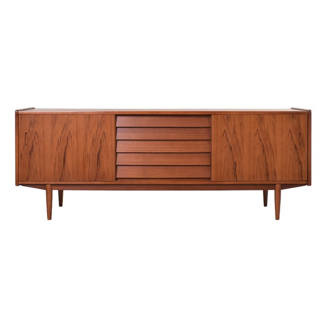 Mid-Century Teak Trio Sideboard by Nils Jonsson for Hugo Troeds, Sweden, 1960s For Sale