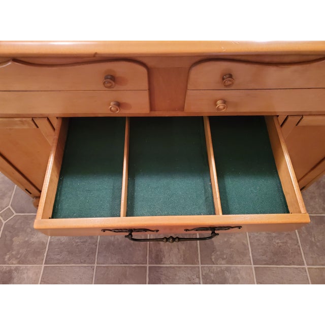 Wood Mid 20th Century American Buffet For Sale - Image 7 of 11
