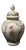 Traditional A Pair of Porcelain Hand Painted Jars For Sale - Image 3 of 9
