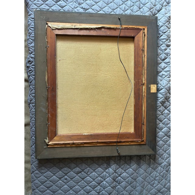 American Listed Artist VICTOR THALL ( 1902-1983) oil on canvas .frame size: 30 x26 paint size:24x20