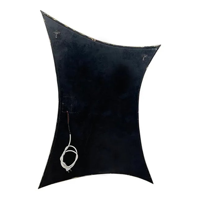 Green Vintage Glass Mirror, 1980s For Sale - Image 8 of 9