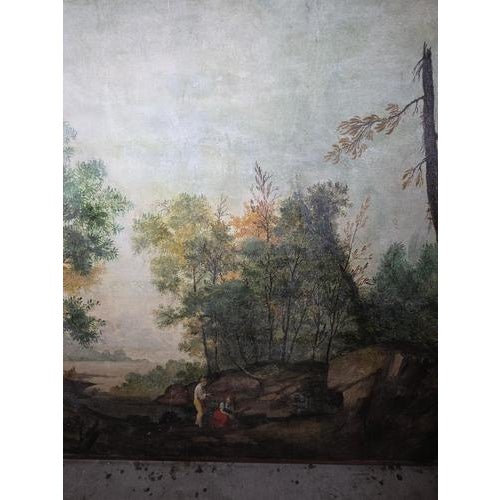 Italian Artist, Pastoral Scene, 1900, Oil on Canvas For Sale - Image 10 of 15