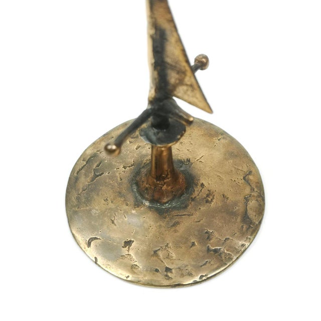 Mid-Century Brass Chalice by Lajos Muharos, 1970s For Sale - Image 6 of 9