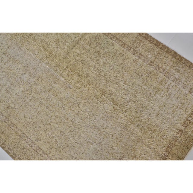 Biege Home Living Oushak Rug For Sale - Image 9 of 10