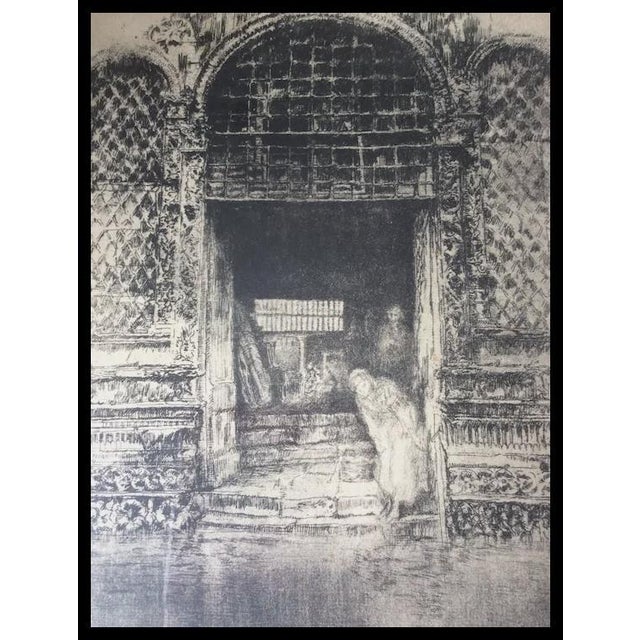 Antique Signed Print of a Mosque, Ethnographic, Architectural, Signed For Sale - Image 9 of 14