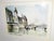 Post Impressionist Mid-Century Paris Watercolor Print For Sale - Image 3 of 3