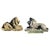 Baroque Handcrafted and Sculpted Ofllions in Vicenza Stone, 19th Century, Set of 2 For Sale - Image 3 of 12