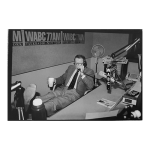 Fred McDarrah, Vintage Signed Silver Gelatin Photograph Bob Grant Radio Personality Photo, 1994