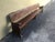 11.5´ 20th Century Monumental Church Walnut Bench Settee For Sale - Image 4 of 9