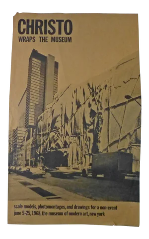 Vintage Original Poster Christo Wraps from MoMA