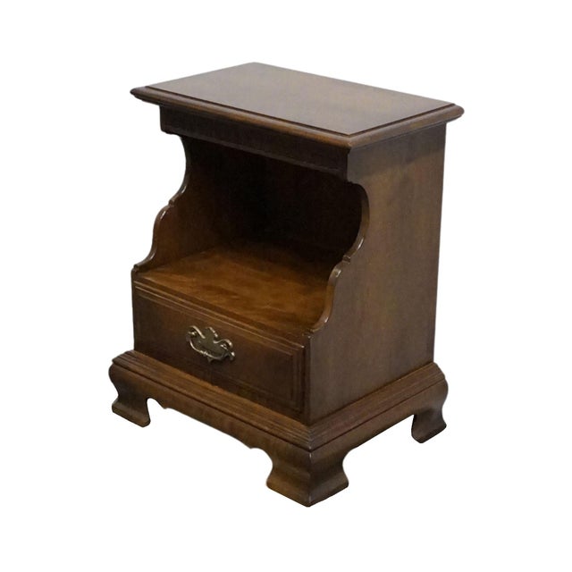 Ethan Allen Ethan Allen Classic Manor Solid Maple 21" Open Cabinet Nightstand 15-5206 For Sale - Image 4 of 14