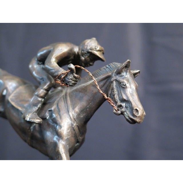 Bronze Horse & Jockey Bookends a Pair Chairish